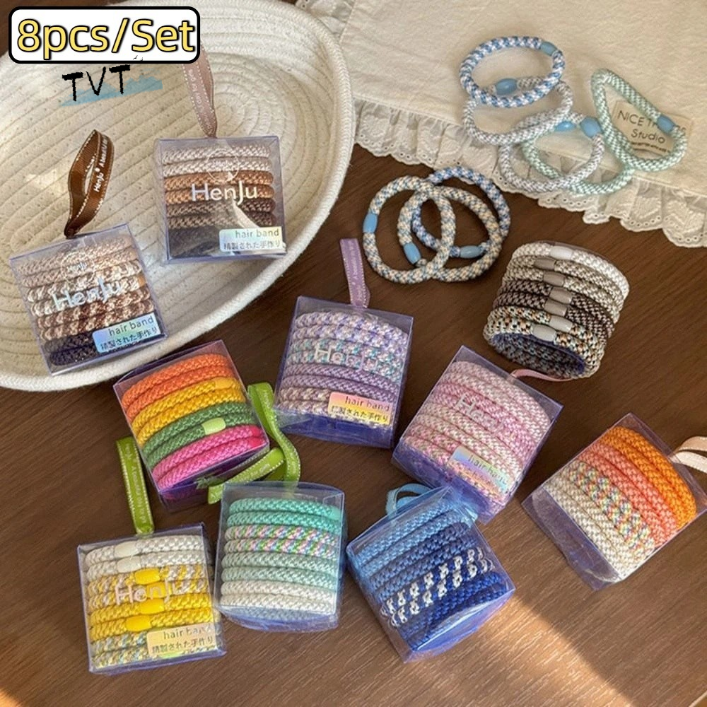 Tie Bar Clip - High Elasticity Basic Hair Rope Set