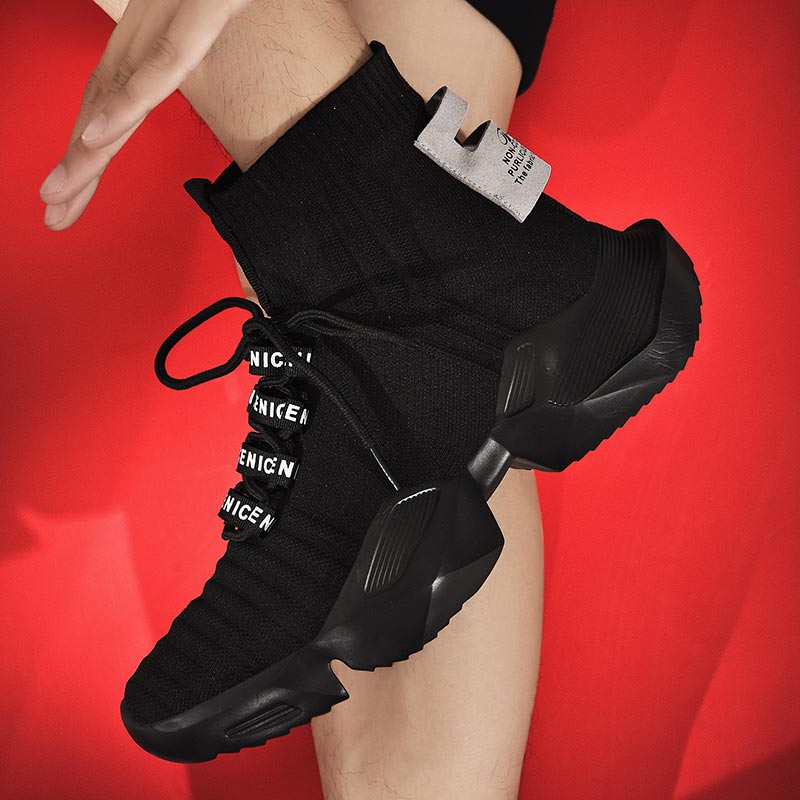 Formal Men Office Wear Sandals - Plus Size Hightop High-soled Men Sport