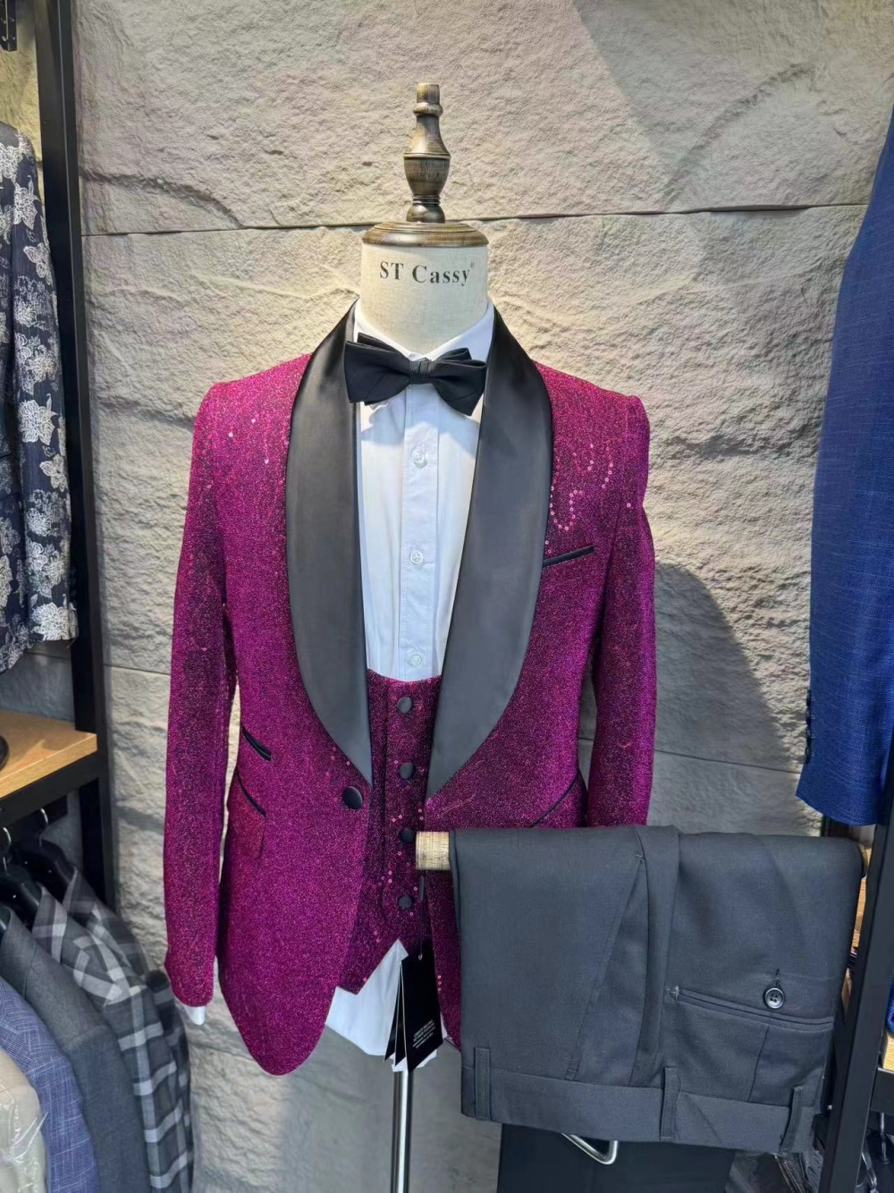 Holiday Shawl Lapel 3-pieces M - đánh giá và giá Men'S Holiday Formal Wear