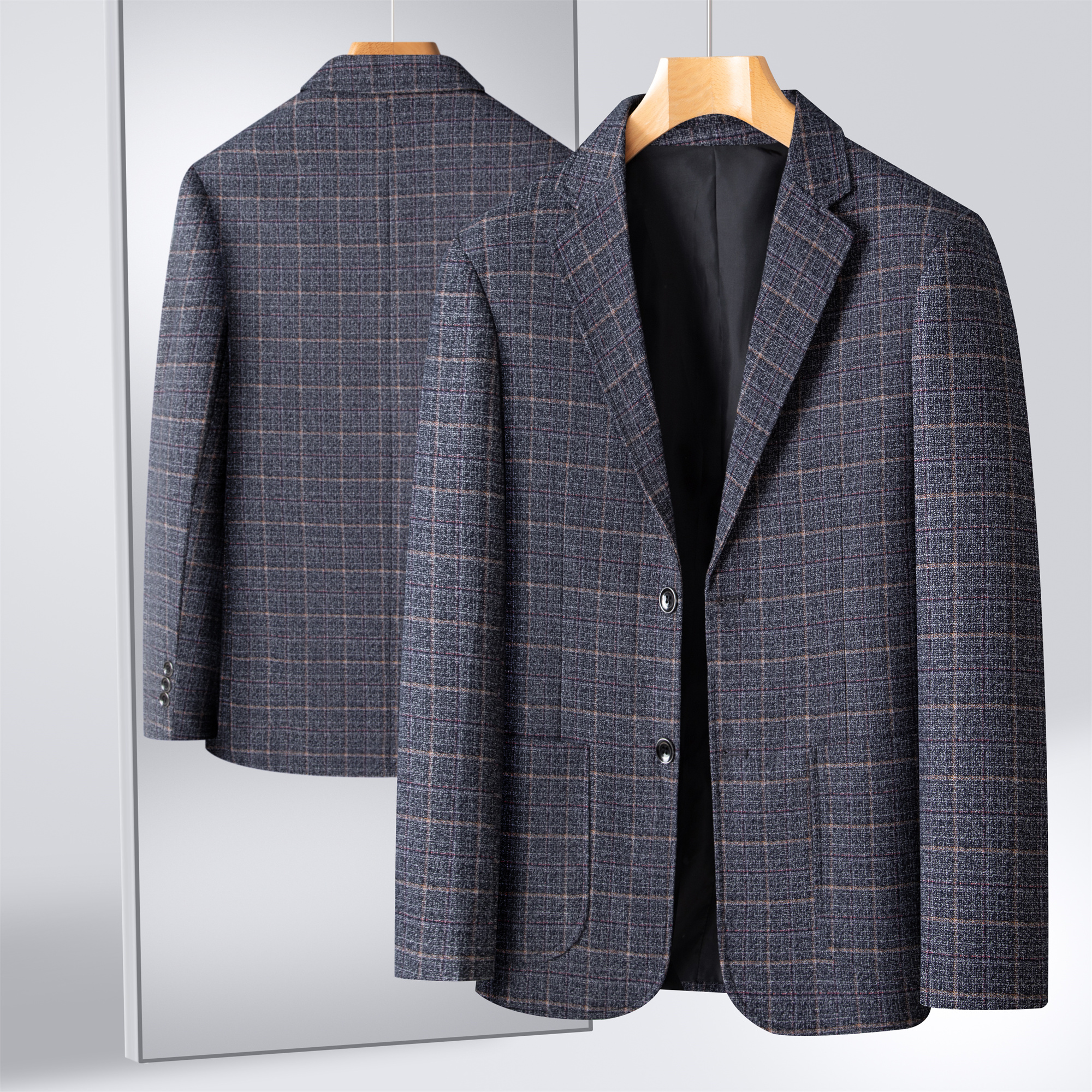 Striped Suit Men's Plaid Suit  - đánh giá và giá Men Formal Wear Shop