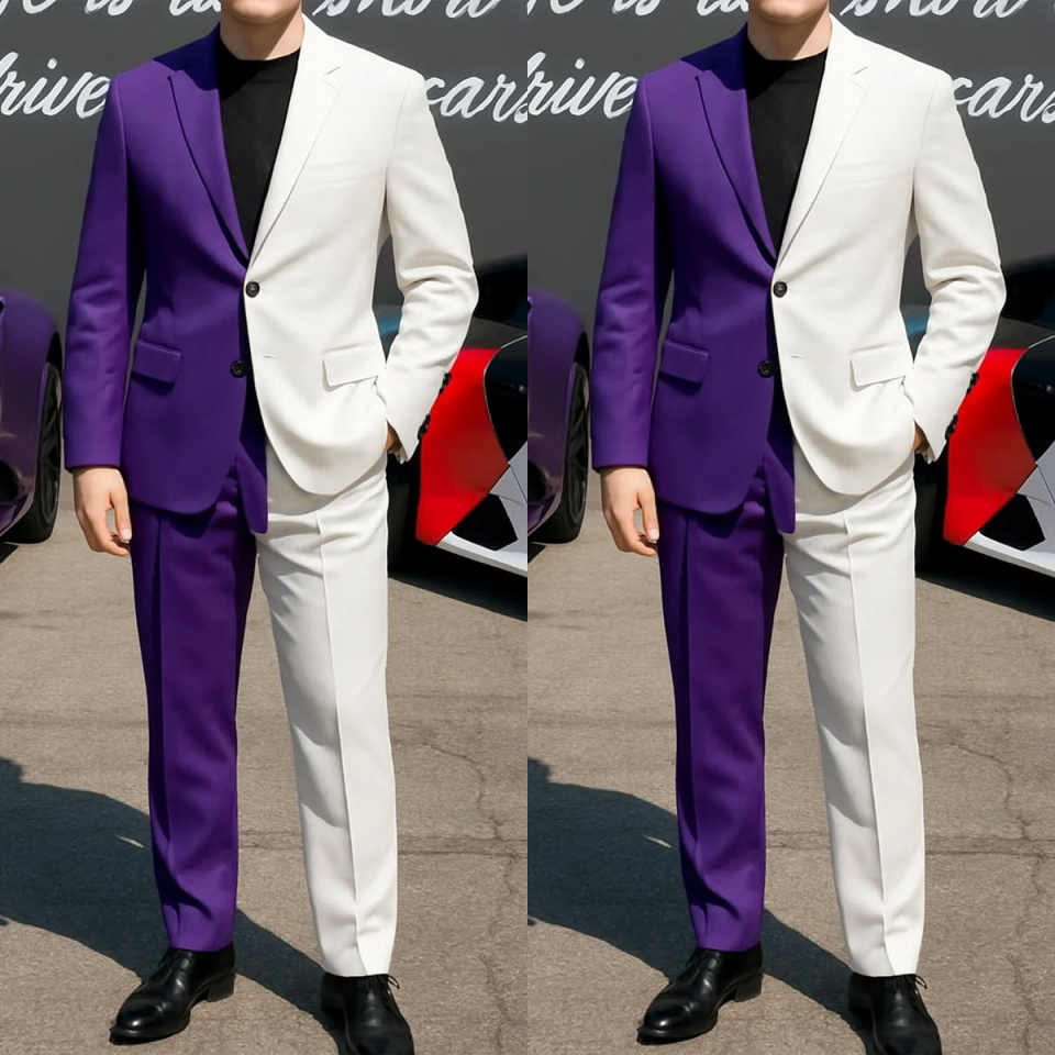 Formal Business Men Tuxedos 2  - đánh giá và giá Men Formal Wear Purple