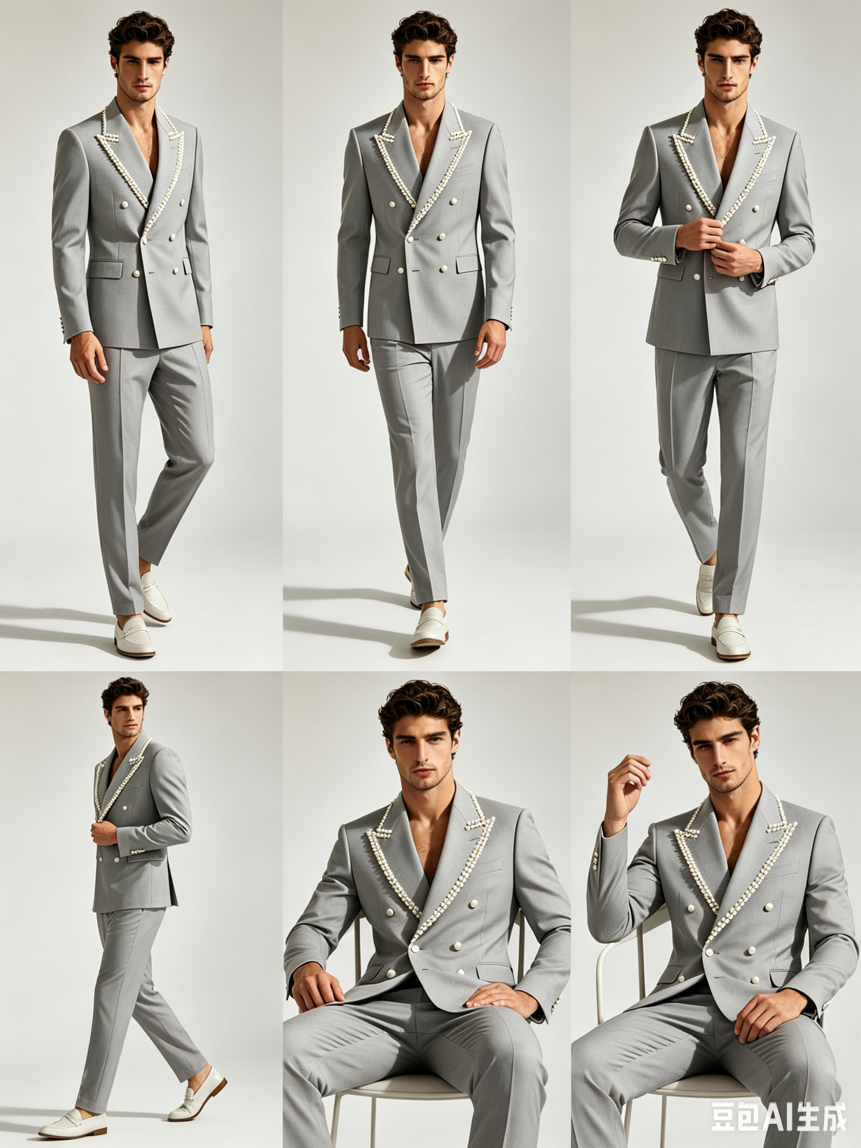 Pearls Men Suit Set 2 Pcs Blaz - đánh giá và giá Formal Wear Jersey For Men