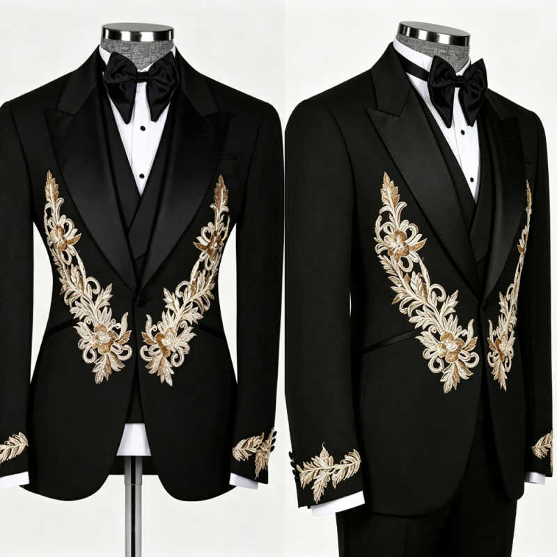 Formal Wedding Tuxedos Appliqu - đánh giá và giá Formal Wear Jersey For Men