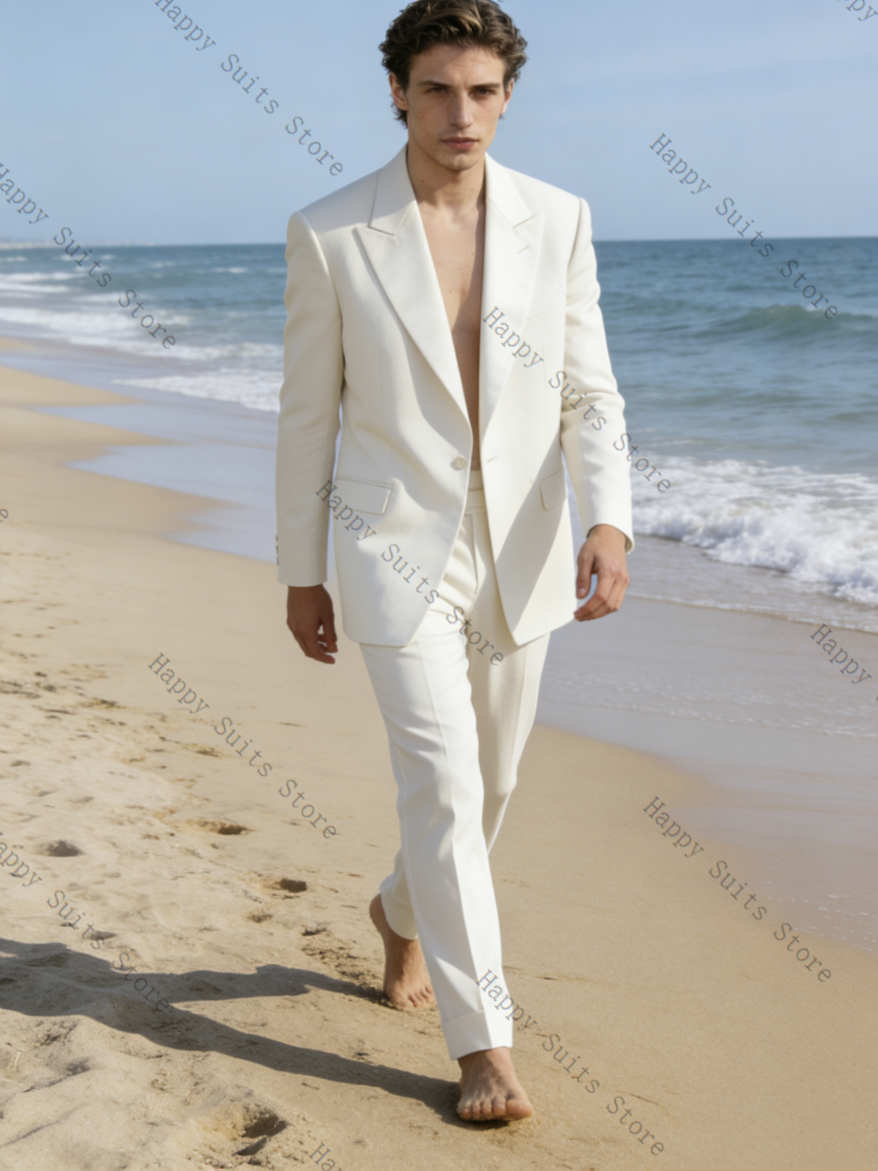 Spring White Men Suit Set 2 Pc - đánh giá và giá Formal Wear Jersey For Men