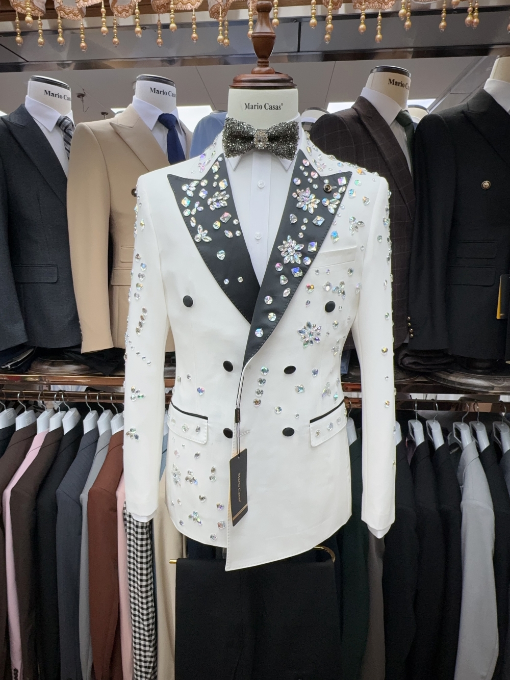 2025 Sparkly In Stock Crystals - đánh giá và giá Formal Men Party Wear Jacket