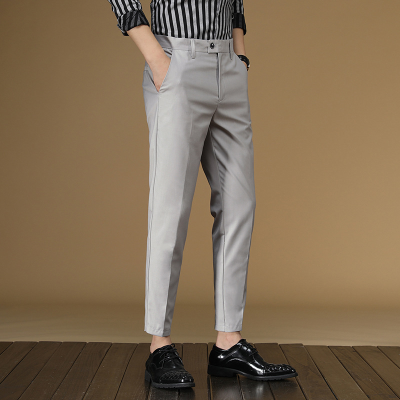Summer Suit Pants Men Red Blac - đánh giá và giá Men Formal Wear Dress