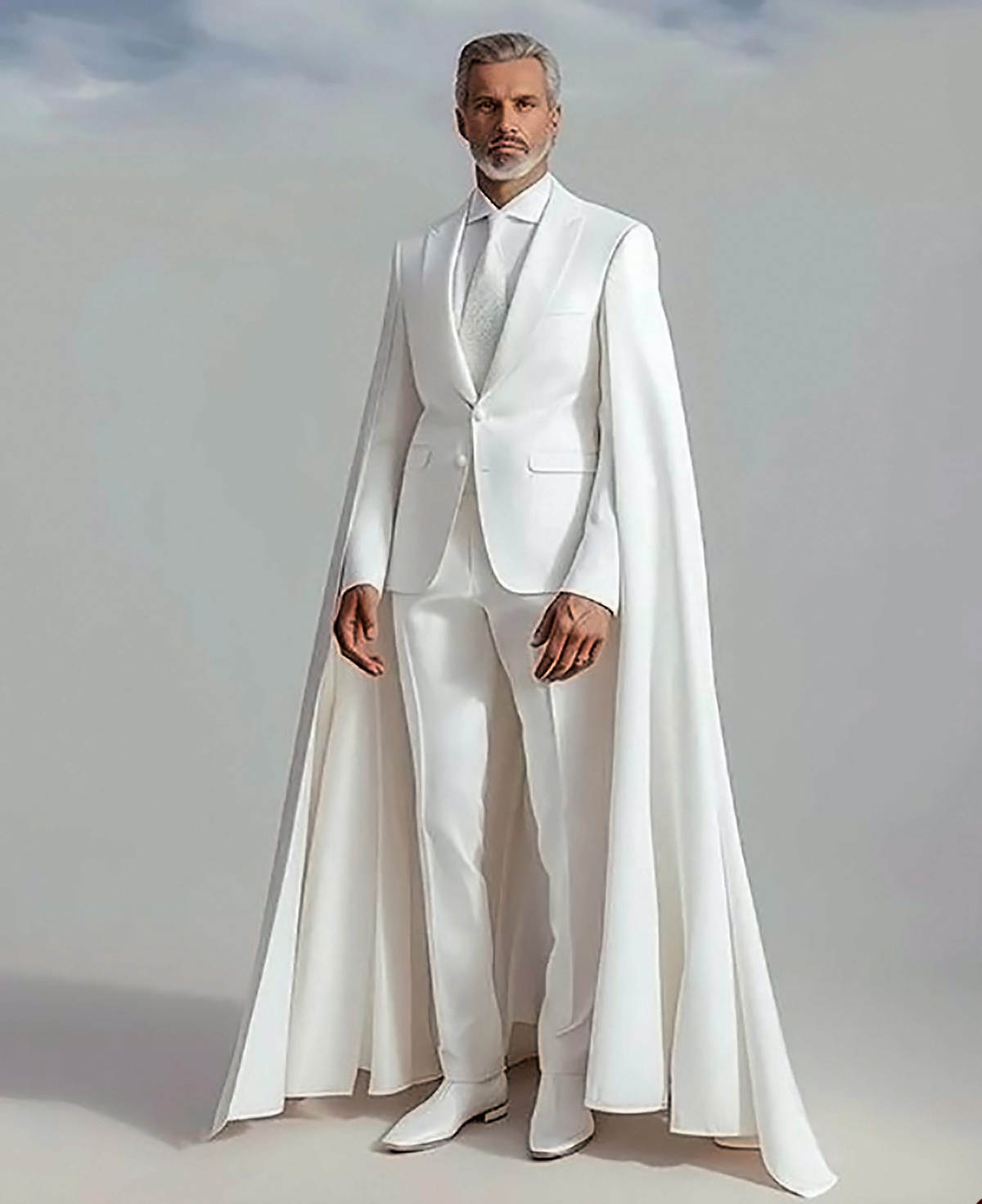 Men Wedding Suits With Cape 2  - đánh giá và giá Formal Wear Jersey For Men