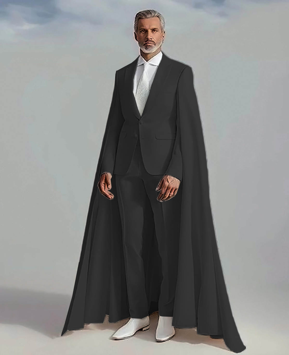 Men Wedding Suits With Cape 2  - đánh giá và giá Formal Wear Jersey For Men