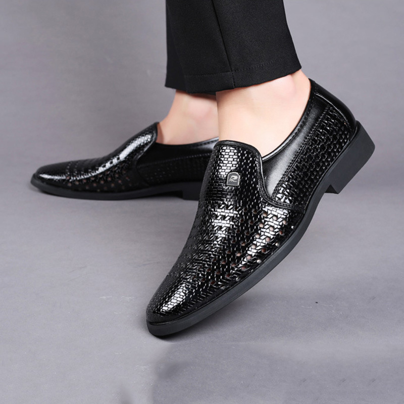 Summer New Leather Shoes Men's - đánh giá và giá Formal Men Office Wear Sandals