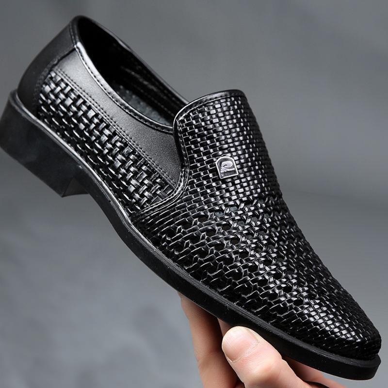 Summer New Leather Shoes Men's - đánh giá và giá Formal Men Office Wear Sandals