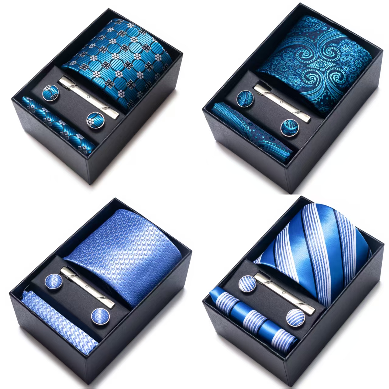 Bright Color Paisley Men's Tie - đánh giá và giá Tie Bar Clip