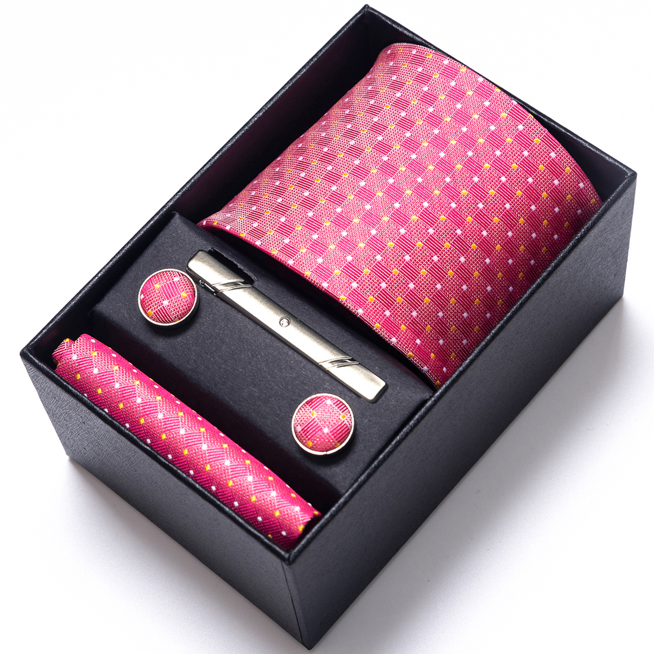 Bright Color Paisley Men's Tie - đánh giá và giá Tie Bar Clip