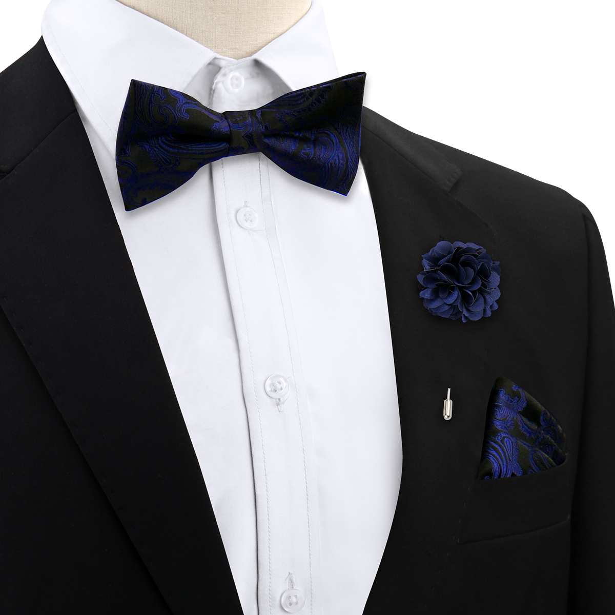 55 Styles Men Bow Tie Sets 3 P - đánh giá và giá Satin Bow Tie