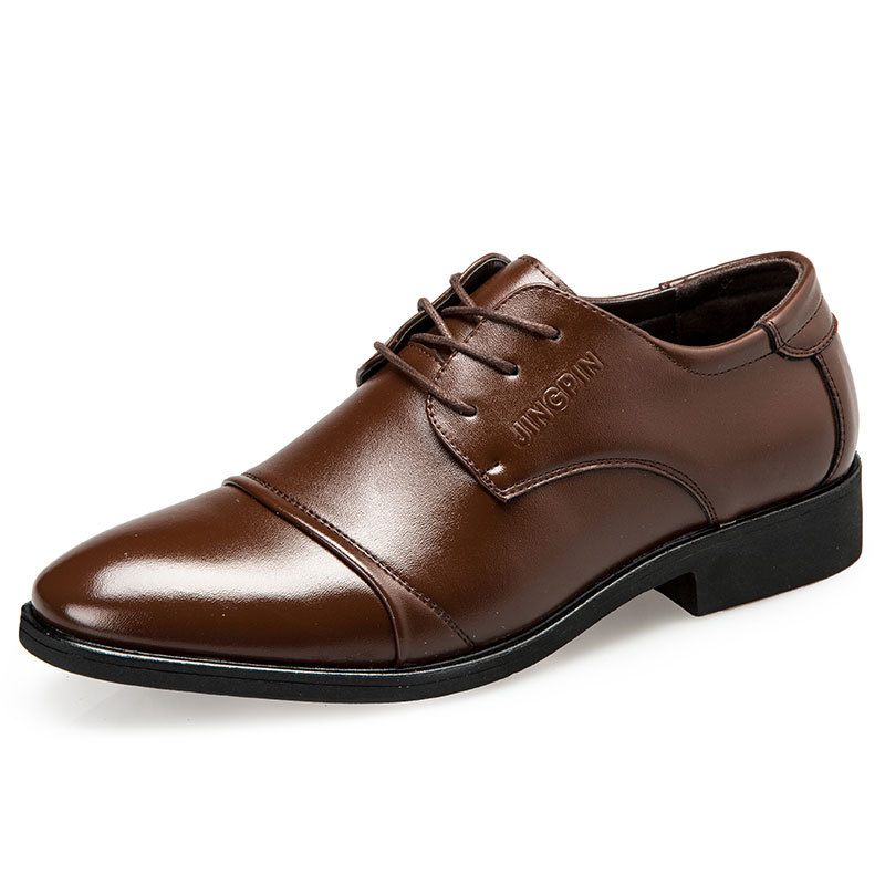 Large-sized men's leather shoe - đánh giá và giá Men Formal Wear Dress