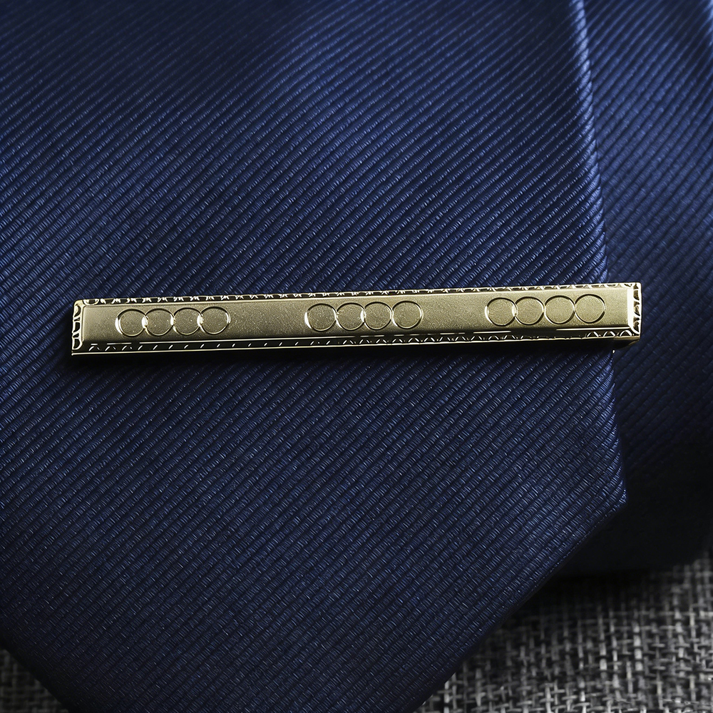 New Men's 5cm Metal Gold Slim  - đánh giá và giá Tie Bar Clip