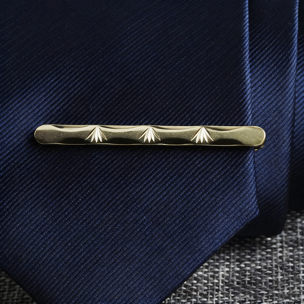 New Men's 5cm Metal Gold Slim  - đánh giá và giá Tie Bar Clip