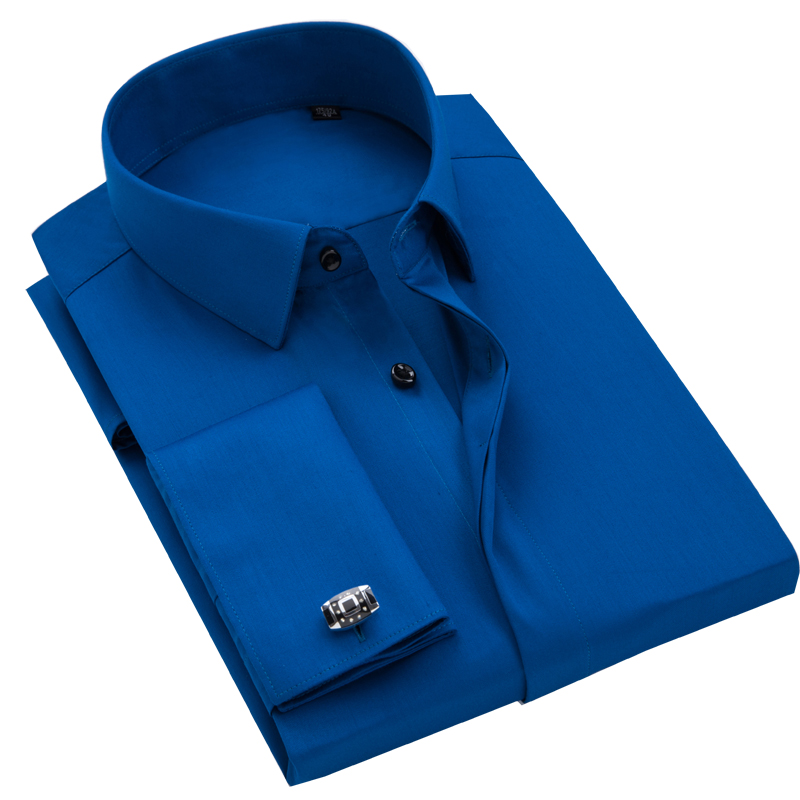 Men's French cufflinks shirt,  - đánh giá và giá Men Formal Wear Dress