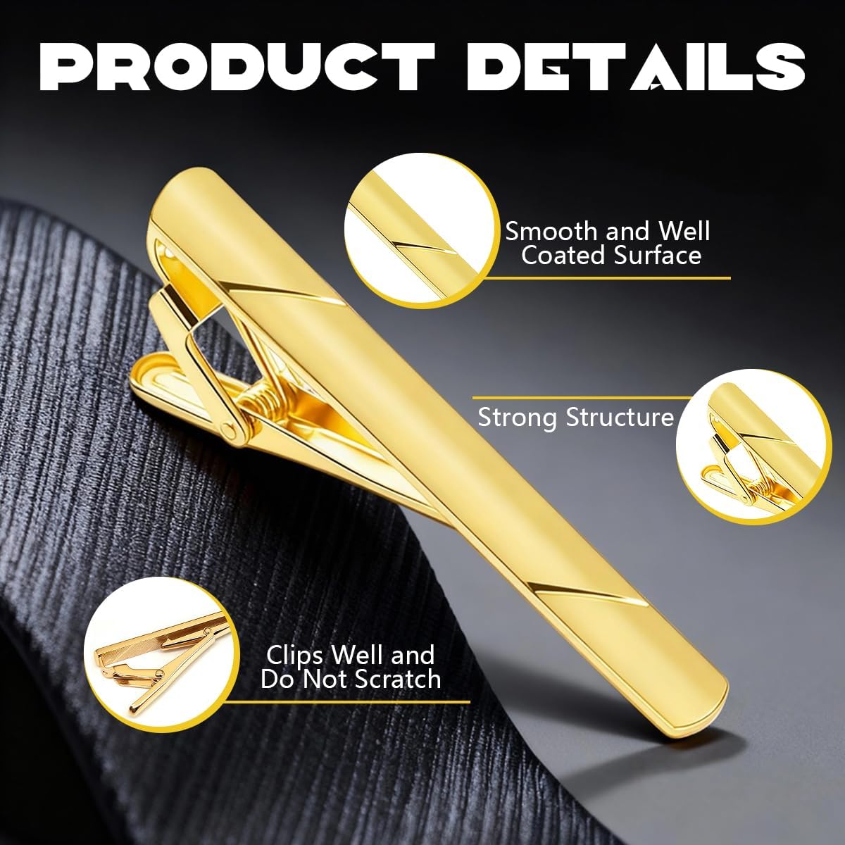 Mens Stainless Steel Tie Clip  - đánh giá và giá Tie Bar Clip