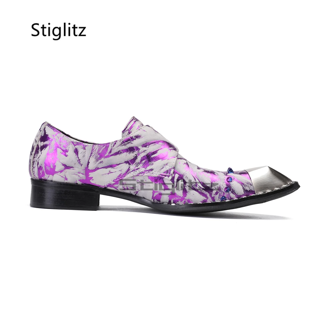 Purple Prints Genuine Leather  - đánh giá và giá Men Formal Wear Purple