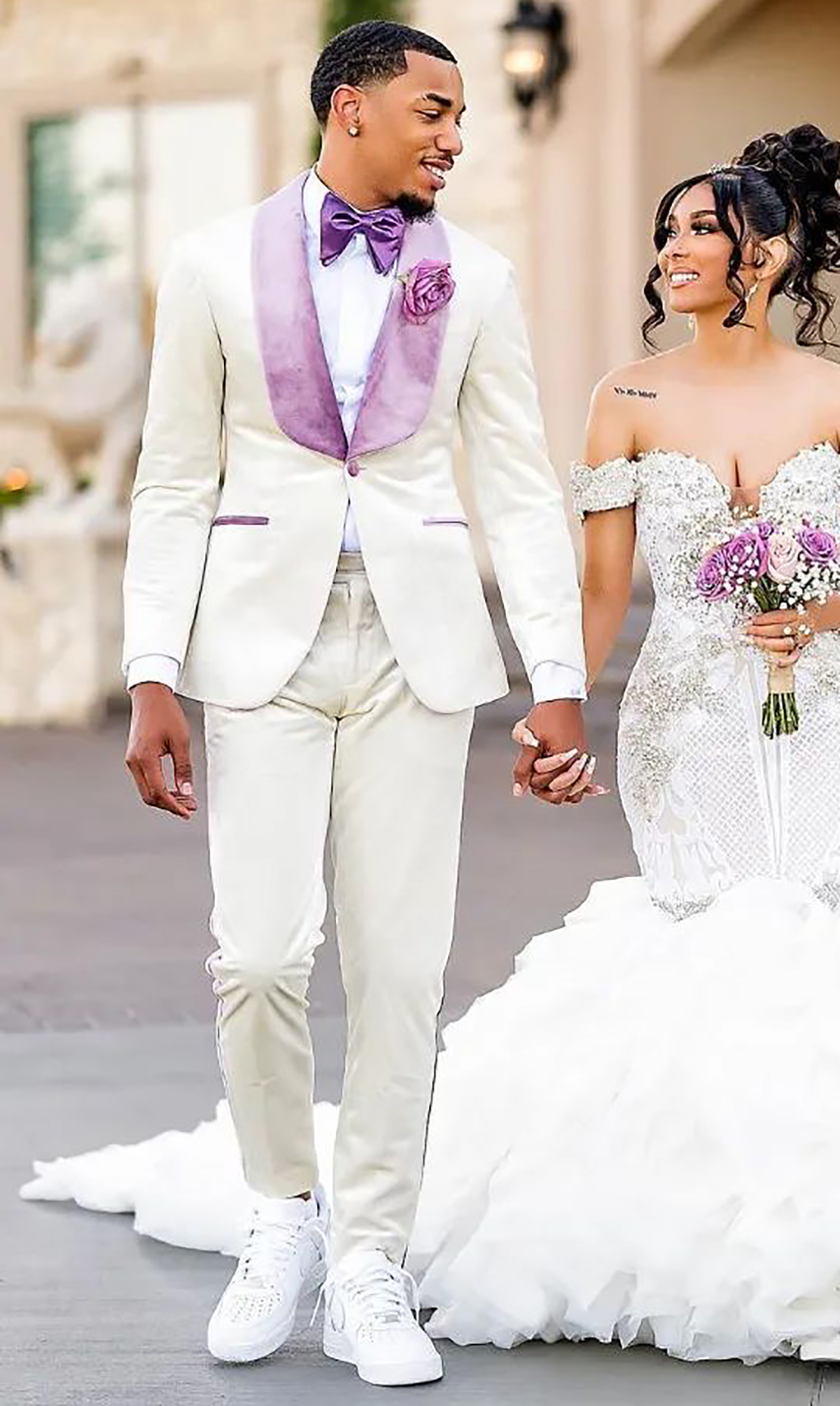 White Men Suit Set 2 Piece Bla - đánh giá và giá Men Formal Wear Purple