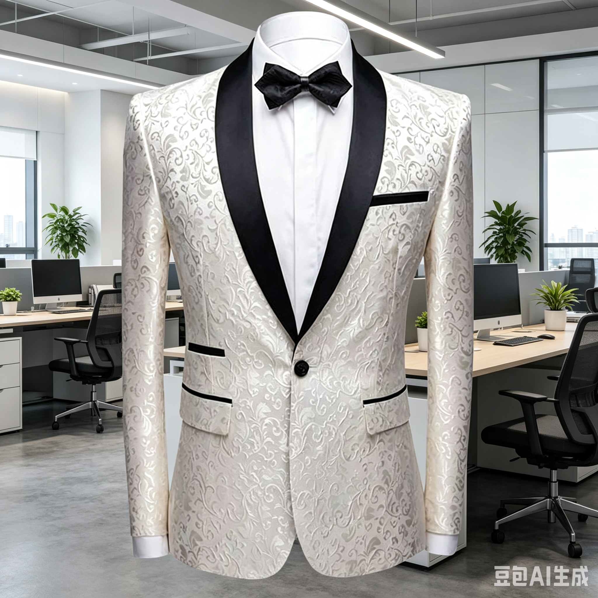 White Jacquard Wedding Men Sui - đánh giá và giá Formal Men Party Wear Jacket