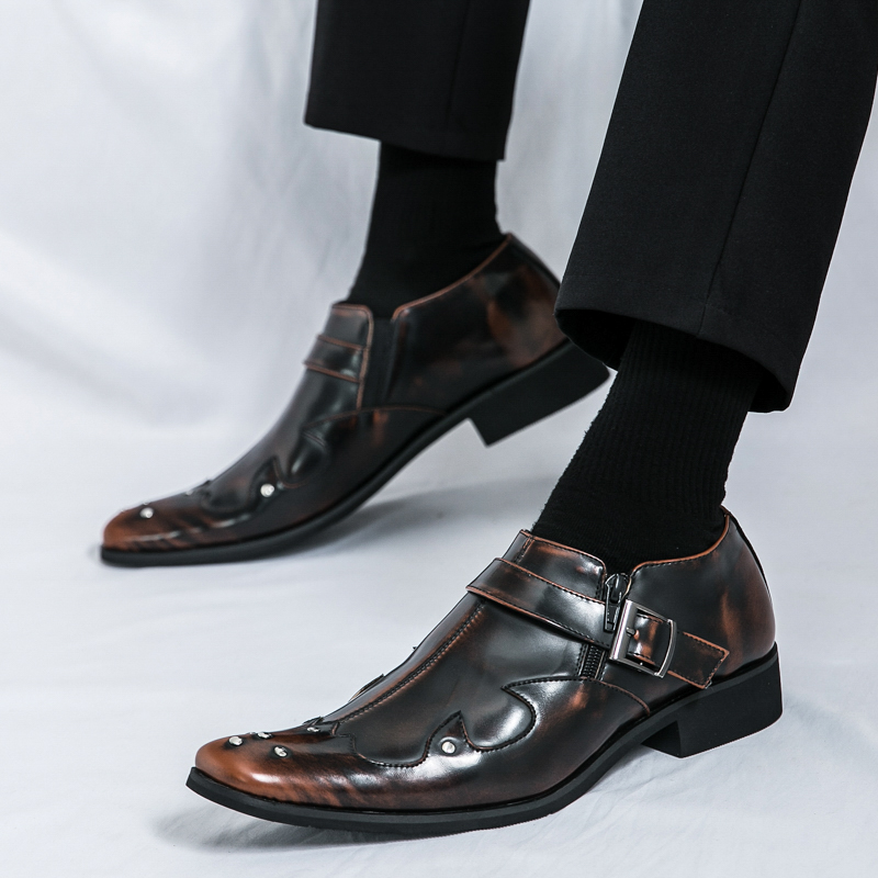 38-46 Men Business Brogue Shoe - đánh giá và giá Men Formal Wear Purple