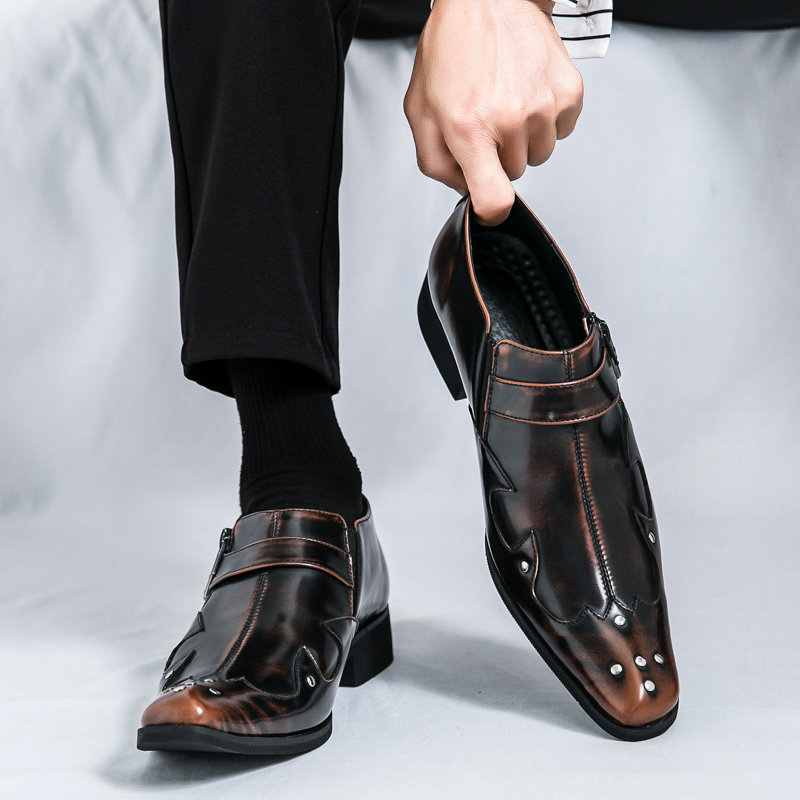 38-46 Men Business Brogue Shoe - đánh giá và giá Men Formal Wear Purple